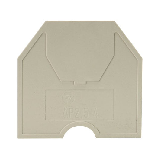 Wieland AP 10/SI/V0 Gray End Plate for DIN Rail Terminal Blocks - Image 2
