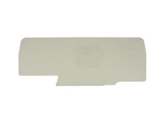 Wieland TWFN 4 D2/2/35 Gray DIN Rail Partition End Plate - Image 2