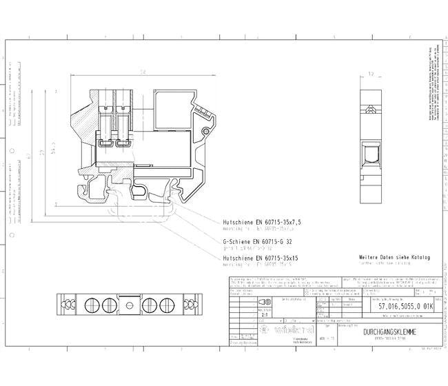 Wieland WKN 16 DS Feed-Through Terminal Block - Image 3