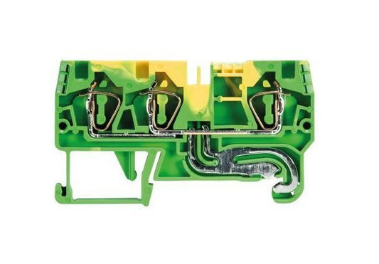 Wieland WKFN Earth Terminal Block - 4mm², Green/Yellow - Image 1