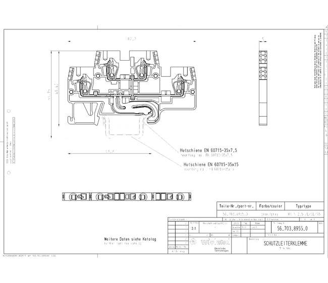 Wieland WKFN 2.5 Earth Terminal Block - Image 2