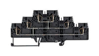 Wieland Multi-Tier DIN Rail Terminal Block - 3 Levels, 2.5mm², Black