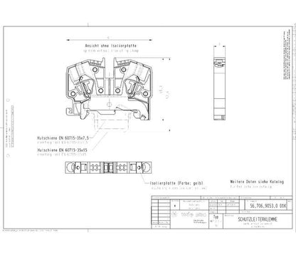 Wieland WKF 6SL/35 Earth Terminal Block - Image 2
