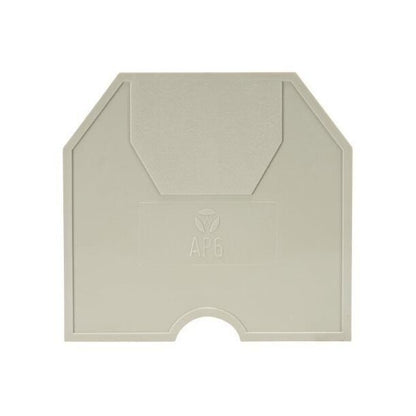 Wieland AP 6/V0 Gray End Plate for WK 6 DIN Rail Terminal Blocks - Image 2