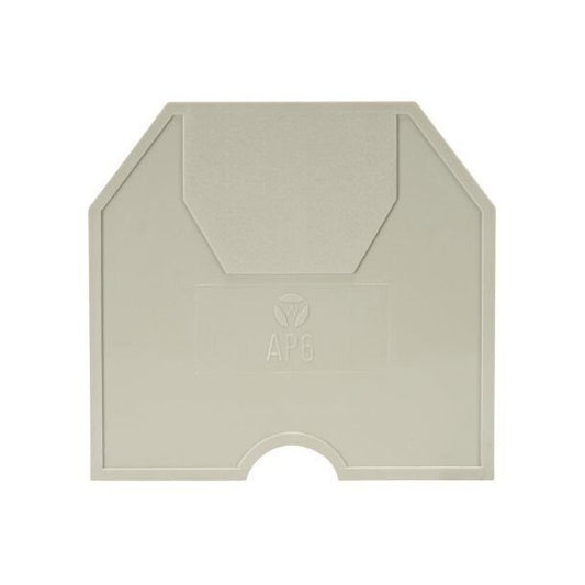 Wieland AP 6/V0 Gray End Plate for WK 6 DIN Rail Terminal Blocks - Image 2