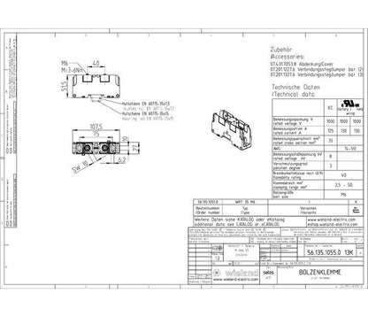 Wieland WRT 35/M6 High Current Terminal Blocks - Image 2