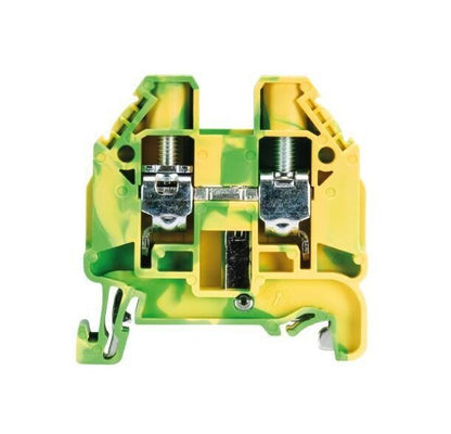 Wieland WT 10 PE Ground Terminal Block for DIN Rail - Image 1