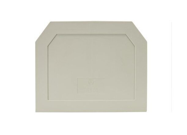 Wieland TWN 35/V0 Gray Partition End Plate for DIN Rail Terminal Blocks - Image 2