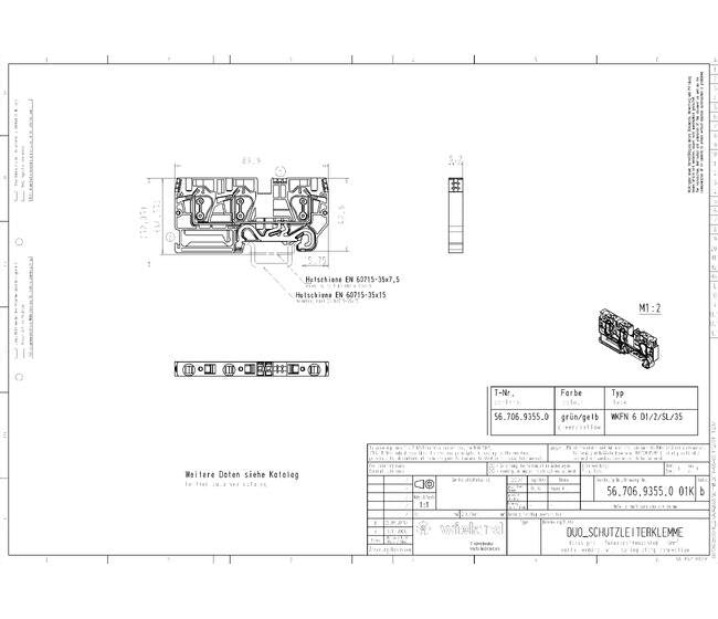 Wieland WKFN 6 Earth Terminal Block - Image 2