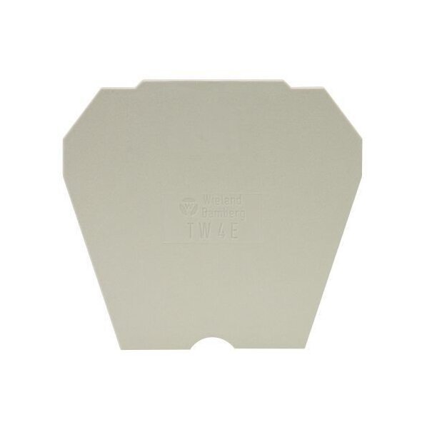 Wieland TW 4 E/V0 DIN Rail Terminal Block Partition End Plate - Image 1