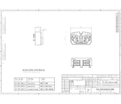 Wieland WKF2,5/MD Feed-Through Terminal Block - Image 3