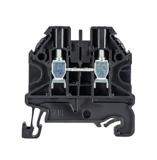 Wieland WT 4 SW Feed-Through Terminal Block - Black DIN Rail Terminal Block - Image 2