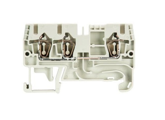 Wieland WKFN 2 Duo-Modular Terminal Block with 3 Clamp Positions, Gray - Image 2