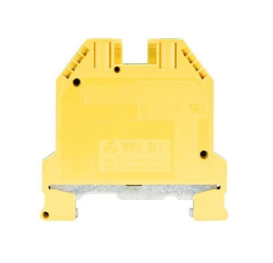 WK 6 SL Earth Terminal Block - DIN Rail Grounding Terminal with Screw Connection - Image 1