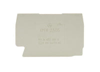 Wieland 47.1mm Length Gray APFN 2 End Plate for DIN Rail Terminal Blocks