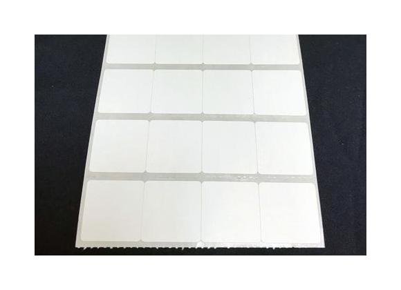 0.9375 x 0.9375 Inch Size and 3 Inch Core Size Perforated Direct Thermal Paper Label - Image 1