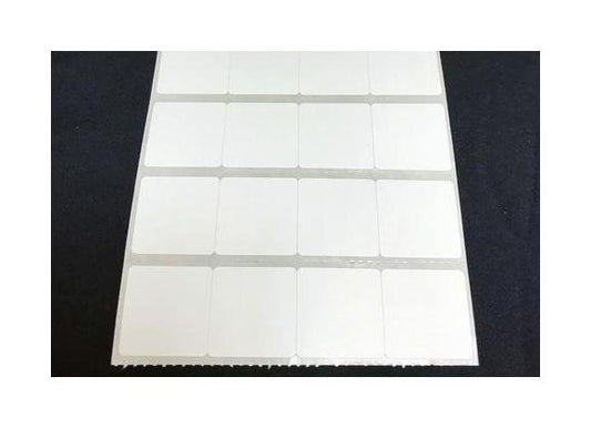 0.9375 x 0.9375 Inch Size and 3 Inch Core Size Perforated Direct Thermal Paper Label - Image 1