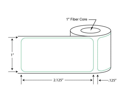 1 x 2.125 Inch Size Dymo Direct Thermal Label - Image 2