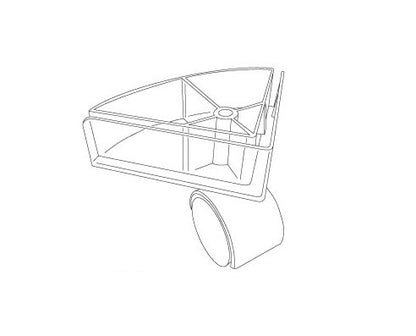 Swivel Display Caster with Corner Bracket - Non-Locking Style - Image 2