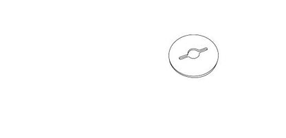 White Round Backer Washer - Packaging Handle Accessory - Image 3