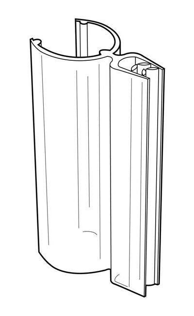Clear Grip Pole Sign Holder - Up to 0.187" Grip Capacity - Image 2