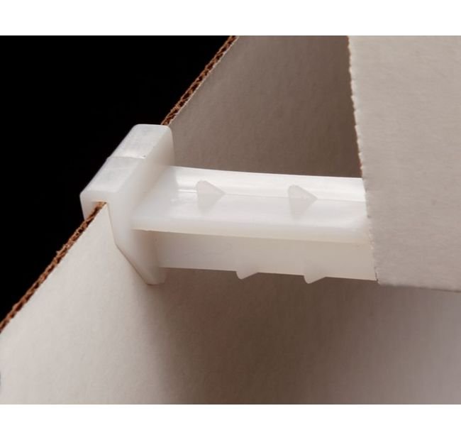 Heavy Duty Clip-On Corrugated Shelf Supports, Horizontal Style - Image 1