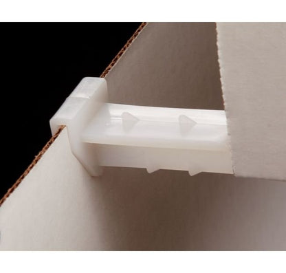 Heavy Duty Clip-On Corrugated Shelf Supports, Horizontal Style - Image 1
