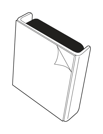 1" Magnetic Adapter with 3M Adhesive Tape - Image 2