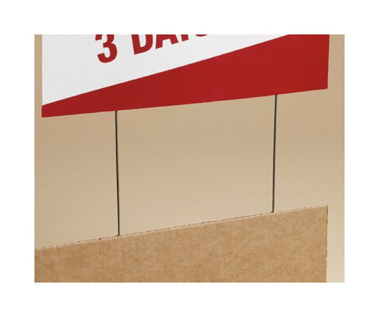 24" C-Flute Wire Support Rods, 14 ga. Zinc-Coated - Pack of 10 - Image 1