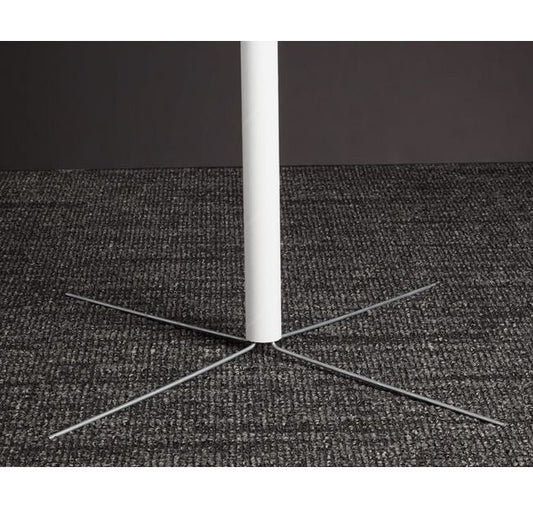2" White Spiral Wound Paper Display Pole - Image 1
