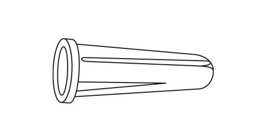 Light Duty Conical Wall Anchor - Blue (#8 to #10, 7/8", 3/16") - Image 2