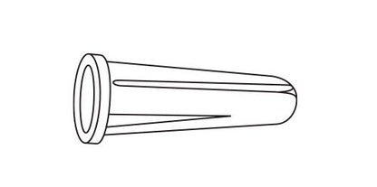 Light Duty Conical Wall Anchor - Blue (#8 to #10, 7/8", 3/16") - Image 2