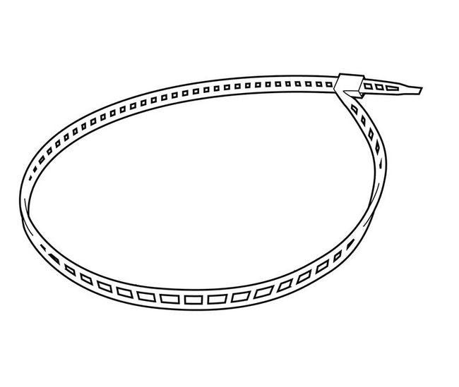 11" Nylon Ladder Style Permanent Locking Straps - Image 2