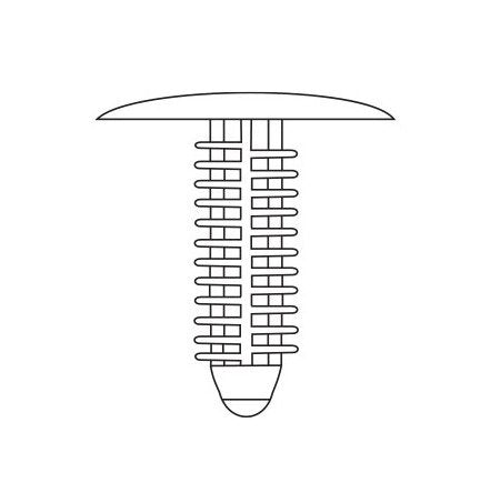 Nylon X-Mas Tree Clip Fastener - Image 2