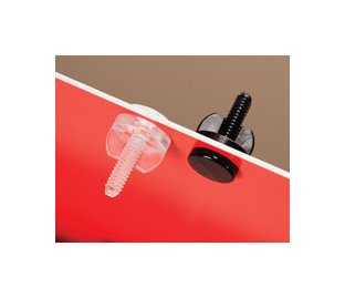 Clear 1" Viking Clip Fastener - Push On Type - Image 1