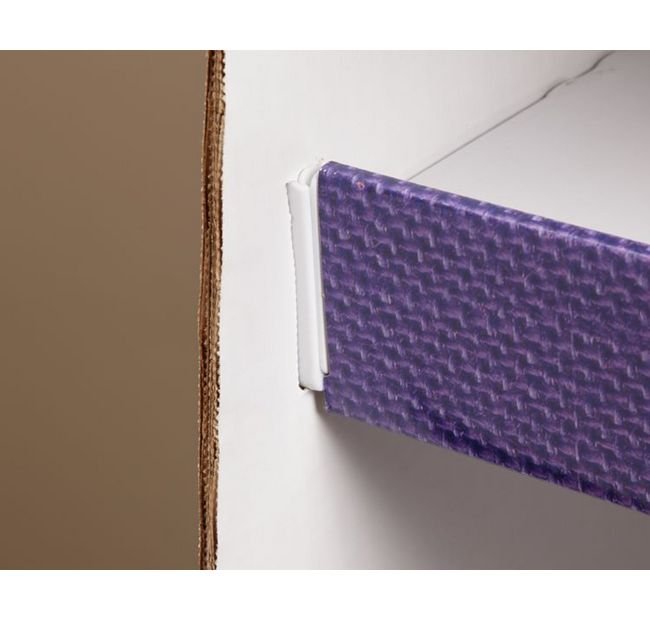 Small Female Shelf Support Clip - White Polypropylene - Image 1