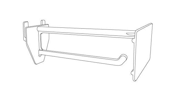 6-Inch Stem Corrugated Universal Display Hook with Scan Plate - Image 2