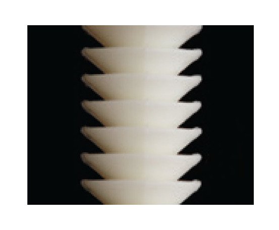 Nylon X-Mas Tree Clip Fastener - Natural, 0.156" Hole, 0.432" Shank - Image 3
