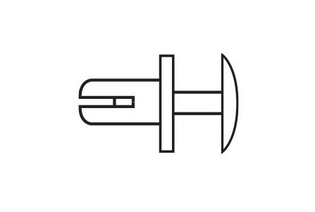 Expand-A-Lock Connector, Natural - Nylon 6/6 Push-In Fastener - Image 2