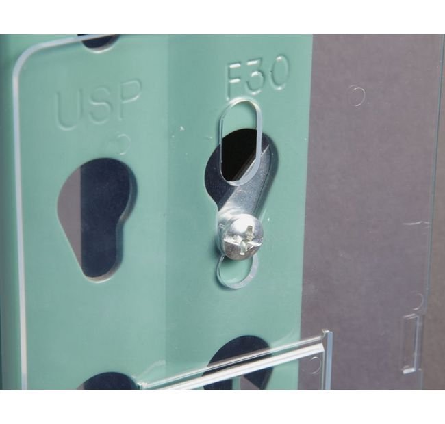 Teardrop Style Pallet Rack Upright Flip Insert Kit - Image 1