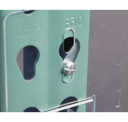 Teardrop Style Pallet Rack Upright Flip Insert Kit - Image 1
