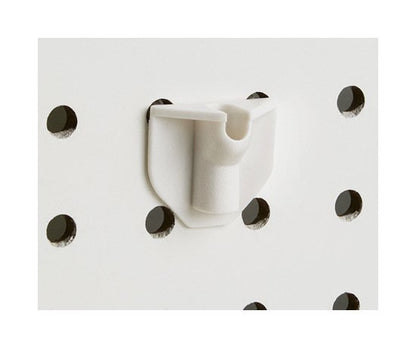 Medium-Duty 0.186" White Plastic Pegboard/Slatwall Adapter - Image 3