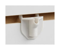 Medium-Duty 0.186" White Plastic Pegboard/Slatwall Adapter