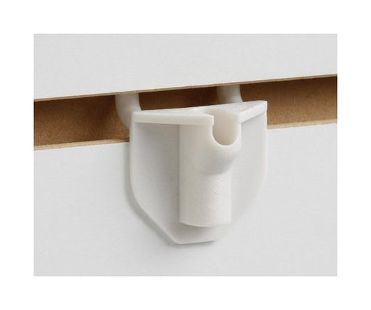 Medium-Duty 0.186" White Plastic Pegboard/Slatwall Adapter - Image 1