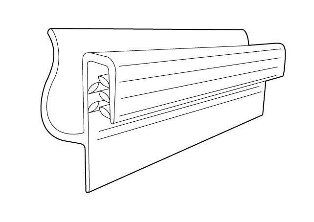 Slatwall Gripper Flush Sign Holder - Image 2
