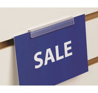 Slatwall Gripper Flush Sign Holder