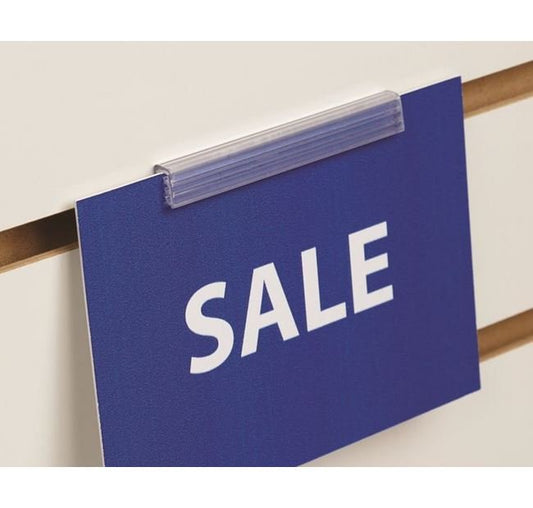 Slatwall Gripper Flush Sign Holder - Image 1