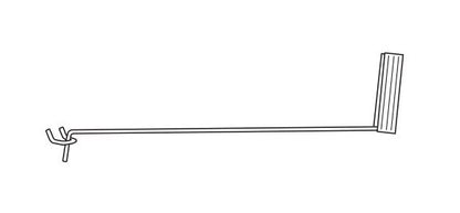 Zinc Plated All-Wire Pegboard Hook with Gripper - Metal Display Hook - Image 2