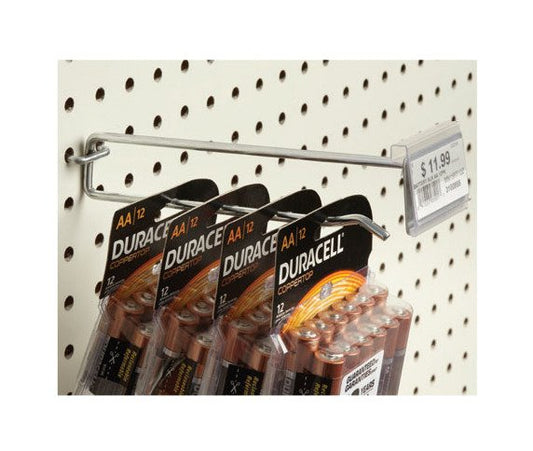 All-Wire Pegboard Hook with Scan Plate, 0.186" Wire x 4" Stem - Image 1
