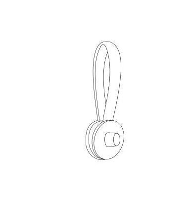 Clear Loop Style Locking Strap - Pack of 100 - Image 2